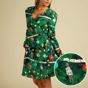 Shinesty The Christmas Tree Camo Wrap Dress